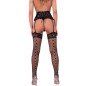 LIVCO CORSETTI FASHION - GARTER BELT + STOCKINGS BLACK L/XL