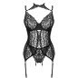 LIVCO CORSETTI FASHION - GIELLANDRA FOR THE SENSES COLLECTION CORSET + PANTY BLACK L/XL