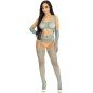LEG AVENUE - BAS GANTS CROP TOP BLEU LEG AVENUE - BAS GANTS CROP TOP BLEU
