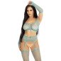 LEG AVENUE - BAS GANTS CROP TOP BLEU LEG AVENUE - BAS GANTS CROP TOP BLEU
