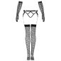 LIVCO CORSETTI FASHION - ENSEMBLE NEMALIA JARRETIÈRE + BAS + GANTS NOIR
