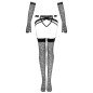LIVCO CORSETTI FASHION - ENSEMBLE NEMALIA JARRETIÈRE + BAS + GANTS NOIR