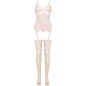 LIVCO CORSETTI FASHION - ENSEMBLE PERSINNE PÊCHE CORSET + CULOTTE + BAS LIVCO CORSETTI FASHION - ENSEMBLE PERSINNE PÊCHE CORSET + CULOTTE + BAS