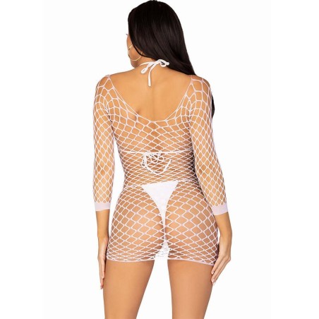 LEG AVENUE - ROBE EN RÉSILLE À MANCHES LONGUES VERT TAILLE UNIQUE