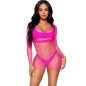 LEG AVENUE - LONG SLEEVE NET DRESS FUCHSIA ONE SIZE LEG AVENUE - LONG SLEEVE NET DRESS FUCHSIA ONE SIZE