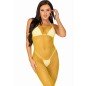 LEG AVENUE - ROBE LONGUE FILET JAUNE TAILLE UNIQUE LEG AVENUE - ROBE LONGUE FILET JAUNE TAILLE UNIQUE