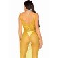 LEG AVENUE - ROBE LONGUE FILET JAUNE TAILLE UNIQUE LEG AVENUE - ROBE LONGUE FILET JAUNE TAILLE UNIQUE