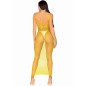 LEG AVENUE - LANGES NETZKLEID GELB EINE GRÖSSE LEG AVENUE - LANGES NETZKLEID GELB EINE GRÖSSE