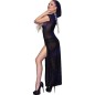 CHILIROSE - CR 4685 LONG DRESS WITH HOOD BLACK S CHILIROSE - CR 4685 LONG DRESS WITH HOOD BLACK S