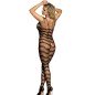 SUBBLIME - 951696 BODYSTOCKING RÉSILLE OUVERT AVEC BRETELLES SUR LES ÉPAULES NOIR TAILLE UNIQUE SUBBLIME - 951696 BODYSTOCKING RÉSILLE OUVERT AVEC BRETELLES SUR LES ÉPAULES NOIR TAILLE UNIQUE