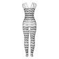 SUBBLIME - 951696 BODYSTOCKING RÉSILLE OUVERT AVEC BRETELLES SUR LES ÉPAULES NOIR TAILLE UNIQUE SUBBLIME - 951696 BODYSTOCKING RÉSILLE OUVERT AVEC BRETELLES SUR LES ÉPAULES NOIR TAILLE UNIQUE