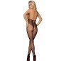 SUBBLIME - 951849 BODYSTOCKING RÉSILLE OUVERT ET COL LICOU NOIR TAILLE UNIQUE