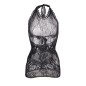 SUBBLIME - 952075 ROBE COURTE EN RÉSILLE AVEC DÉTAIL DOS ET COEUR NOIR TAILLE UNIQUE