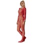 SUBBLIME - 952419 BODYSTOCKING RESILLE AVEC LOSANGES MANCHES LONGUES ROUGE TAILLE UNIQUE SUBBLIME - 952419 BODYSTOCKING RESILLE AVEC LOSANGES MANCHES LONGUES ROUGE TAILLE UNIQUE