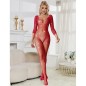 SUBBLIME - 952419 BODYSTOCKING RESILLE AVEC LOSANGES MANCHES LONGUES ROUGE TAILLE UNIQUE SUBBLIME - 952419 BODYSTOCKING RESILLE AVEC LOSANGES MANCHES LONGUES ROUGE TAILLE UNIQUE