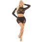 LEG AVENUE - JUPE COURTE ET MINI-JUPE EN FILET BRILLANT NOIR LEG AVENUE - JUPE COURTE ET MINI-JUPE EN FILET BRILLANT NOIR