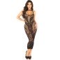 LEG AVENUE - ROBE LONGUE AJUSTÉE SANS COUTURES NOIRE TAILLE UNIQUE LEG AVENUE - ROBE LONGUE AJUSTÉE SANS COUTURES NOIRE TAILLE UNIQUE