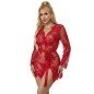 SUBBLIME - 953775 CHEMISIER DE NUIT DENTELLE + STRING ROUGE S/M SUBBLIME - 953775 CHEMISIER DE NUIT DENTELLE + STRING ROUGE S/M