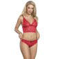 SUBBLIME - 953904 SILK AND LACE NIGHTGOWN + PANTIES RED L/XL SUBBLIME - 953904 SILK AND LACE NIGHTGOWN + PANTIES RED L/XL