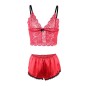 SUBBLIME - 953904 SILK AND LACE NIGHTGOWN + PANTIES RED L/XL SUBBLIME - 953904 SILK AND LACE NIGHTGOWN + PANTIES RED L/XL
