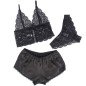 SUBBLIME - 953928 CHEMISIER DE NUIT EN SOIE ET DENTELLE + CULOTTE NOIRE L/XL SUBBLIME - 953928 CHEMISIER DE NUIT EN SOIE ET DENTELLE + CULOTTE NOIRE L/XL