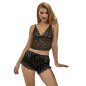 SUBBLIME - 953942 CHEMISE DE NUIT DÉCONTRACTÉE EN SOIE + PANTALON EN DENTELLE NOIR L/XL SUBBLIME - 953942 CHEMISE DE NUIT DÉCONTRACTÉE EN SOIE + PANTALON EN DENTELLE NOIR L/XL