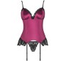 LIVCO CORSETTI FASHION - AGRAFENA CF 90436 KORSETT + TANGA BURGUNDER S/M LIVCO CORSETTI FASHION - AGRAFENA CF 90436 KORSETT + TANGA BURGUNDER S/M