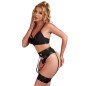 SUBBLIME - 955243 ENSEMBLE SOUTIEN-GORGE BONDAGE NOIR AVEC JARRETELLE L/XL SUBBLIME - 955243 ENSEMBLE SOUTIEN-GORGE BONDAGE NOIR AVEC JARRETELLE L/XL