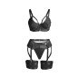 SUBBLIME - 955243 ENSEMBLE SOUTIEN-GORGE BONDAGE NOIR AVEC JARRETELLE L/XL SUBBLIME - 955243 ENSEMBLE SOUTIEN-GORGE BONDAGE NOIR AVEC JARRETELLE L/XL