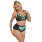SUBBLIME - 955557 GREEN PATENT LEATHER MESH ZIPPER BRA SET S/M SUBBLIME - 955557 GREEN PATENT LEATHER MESH ZIPPER BRA SET S/M