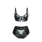SUBBLIME - 955557 GREEN PATENT LEATHER MESH ZIPPER BRA SET S/M SUBBLIME - 955557 GREEN PATENT LEATHER MESH ZIPPER BRA SET S/M