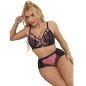 SUBBLIME - 955588 ENSEMBLE SOUTIEN-GORGE EN CUIR VERNI ROSE AVEC FERMETURE ÉCLAIR L/XL SUBBLIME - 955588 ENSEMBLE SOUTIEN-GORGE EN CUIR VERNI ROSE AVEC FERMETURE ÉCLAIR L/XL