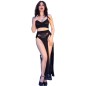 CHILIROSE - CR 4848 SET REGGISENO IN PIZZO ROSSO + PERIZOMA + CALZE T CHILIROSE - CR 4848 SET REGGISENO IN PIZZO ROSSO + PERIZOMA + CALZE T