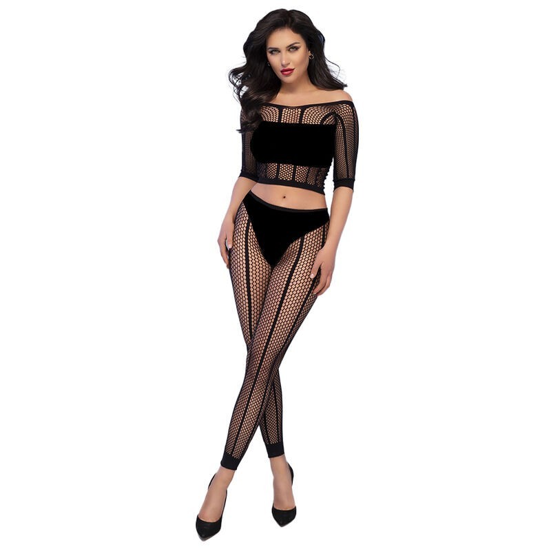 CHILIROSE - CR 4647 TOP E LEGGINS NERO S/M CHILIROSE - CR 4647 TOP E LEGGINS NERO S/M