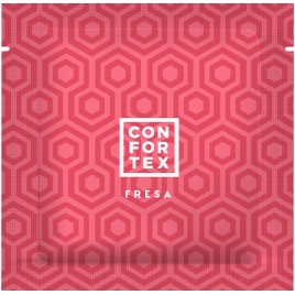 CONFORTEX - STRAWBERRY CONDOM 144 UNITS