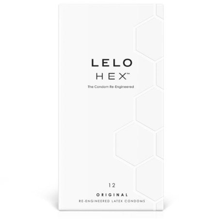 LELO - BOÎTE DE PRÉSERVATIFS HEX 12 UNITÉS