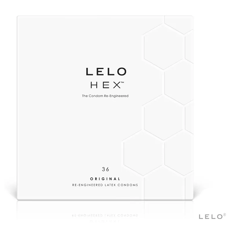 LELO - BOÎTE DE PRÉSERVATIFS HEX 36 UNITÉS LELO - BOÎTE DE PRÉSERVATIFS HEX 36 UNITÉS