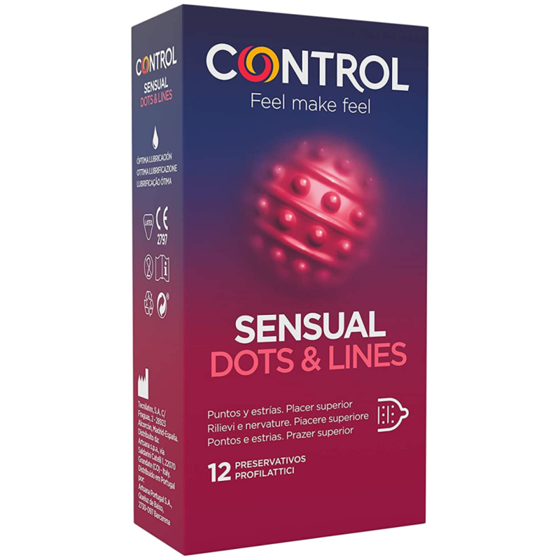 CONTROL - POINTS  LIGNES SENSUELLES POINTS ET VERGETURES 12 UNITÉS