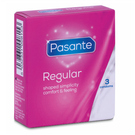 PASANTE - PRÉSERVATIFS GAMME RÉGULIÈRE 3 UNITÉS