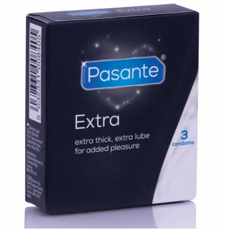 PASANTE - PRÉSERVATIF EXTRA EXTRA ÉPAIS PAR 3 UNITÉS