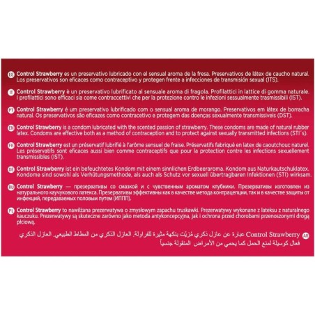 CONTROL - ADAPTA STRAWBERRY CONDOMS 144 UNITS