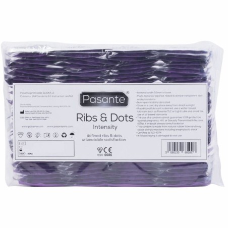 PASANTE - RIBS DOTS INTENSITY PRESERVATIVI 144 UNITÀ