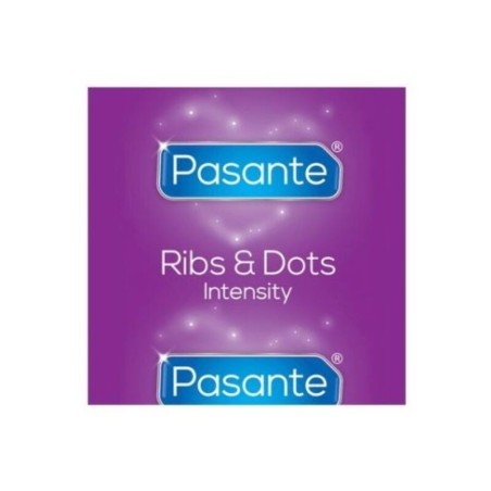 PASANTE - PRÉSERVATIFS INTENSITÉ RIBS DOTS 144 UNITÉS