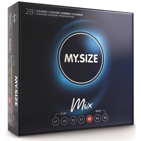 MY SIZE - MIX PRÉSERVATIFS 60 MM 28 UNITÉS