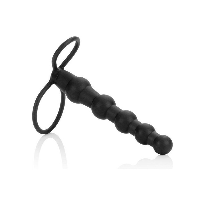 CALEXOTICS - DOPPIO PENETRATORE CON PERLINE NERO CALEXOTICS - DOPPIO PENETRATORE CON PERLINE NERO