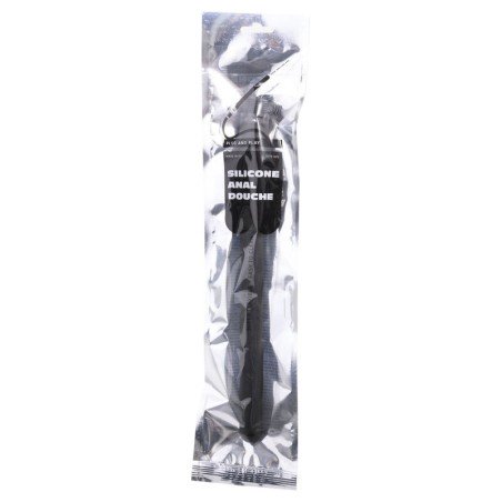 ALL BLACK - DOCCIA ANALE HINCHABLE IN SILICONE 27 CM