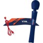 FUN FACTORY - VIM SILICONE RECHARGEABLE VIBRATING WEIGHTED RUMBLE WAND MIDNIGHT BLUE FUN FACTORY - VIM SILICONE RECHARGEABLE VIBRATING WEIGHTED RUMBLE WAND MIDNIGHT BLUE