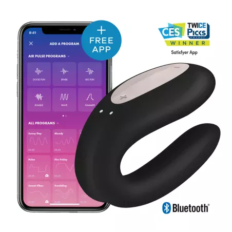 SATISFYER - APPLICATION DOUBLE JOY CON VIOLET