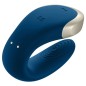 SATISFYER - DOUBLE LOVE LUXURY PARTNER VIBRATOR BLUE SATISFYER - DOUBLE LOVE LUXURY PARTNER VIBRATOR BLUE
