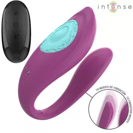 INTENSE - ANNIE VIBRATEUR ET STIMULATEUR EN U VIOLET TÉLÉCOMMANDE